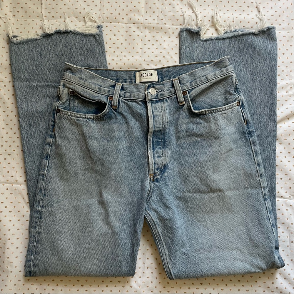 AGOLDE Relaxed Mid Rise Boot Cut Jean Size 28 - Picture 4 of 10
